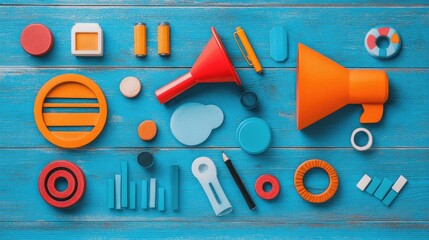 Poster - Growth hacking strategy board with marketing funnel optimizations, AB testing insights, and traffic goals