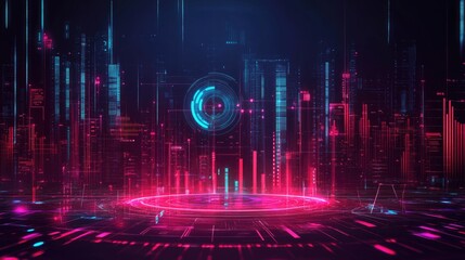 Poster - High-tech project management hub with AI-powered analytics, risk tracking, and efficiency metrics