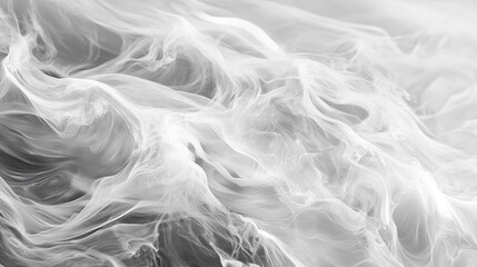 Poster - Artistic ink painting of flowing river streams with a soft, ethereal feel