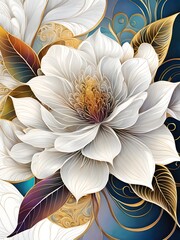 Wall Mural - abstract floral background