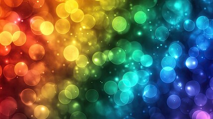 Poster - Rainbow gradient background with deep colors, creating a vibrant and versatile background for celebrations, events, and creative visual themes