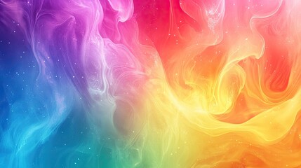 Poster - Rainbow-colored background art design, generated AI, creating a vibrant, dynamic backdrop perfect for colorful and artistic visual content