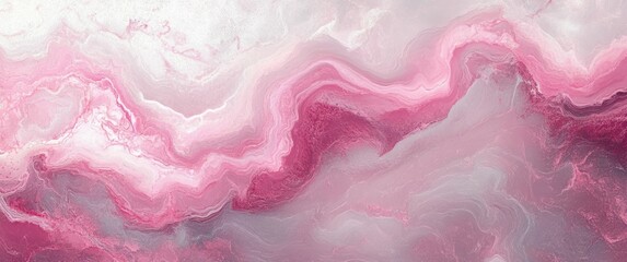 Poster - pink marble texture abstract watercolor art background