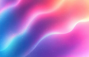 Poster - Gradient Pastel Soft Blurred Background Texture with Holographic Effect and Digital Noise