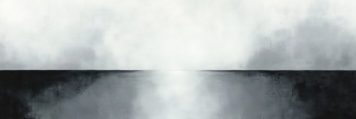 Aufkleber - minimalist abstract painting soft gray tones subtle textures natural light tranquility decor
