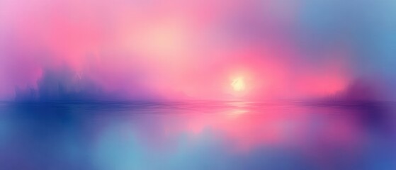 Poster - Pastel Abstract Landscape Gradient Banner Background Soft Holographic Texture Digital Noise Effect