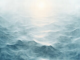 Poster - Calming Water Ripple Background with Soft Light and Texture for Spa Travel and Product Mockups