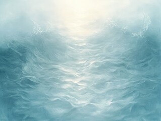 Poster - Calming Water Ripple Abstract Background with Soft Light and Fluid Patterns for Spa and Travel