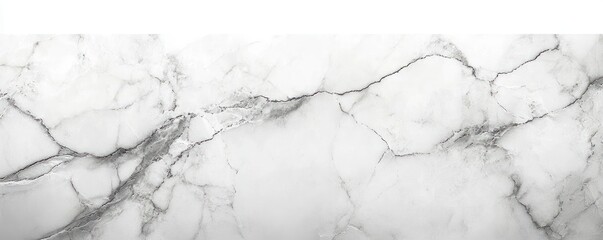 Aufkleber - Luxurious White Marble Surface Texture with Gray Veining Natural Light Abstract Luxury Design