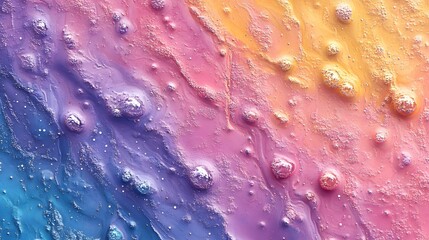Poster - a vibrant abstract painting with pastel colors and a dreamy texture. perfect for backgrounds or art 