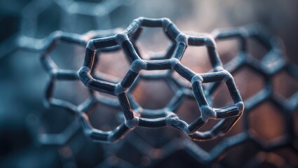 Poster - Hexagonal carbon configuration of a nanotube, often referred to as a buckytube.