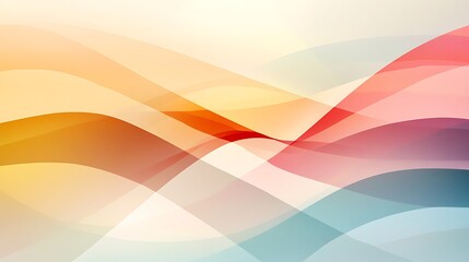 Poster - Soft, flowing waves of color blend harmoniously, creating a serene and vibrant atmosphere.
