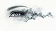 © KN Studio - Artistic Eye with Smoke Effects Illustrating Creativity and Imagination