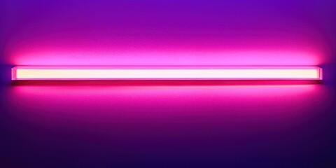 Wall Mural - long pink lighted strip