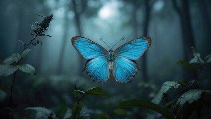Poster - nacaduba hermus, known as the pale four-line blue, is a lycaenid butterfly species native to the ind