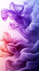 Aufkleber - Mesmerizing swirling purple and pink smoke creating beautiful abstract patterns : Generative AI