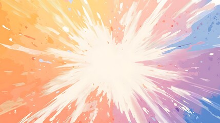 Aufkleber - Bright abstract explosion of colors radiating from a central light source.