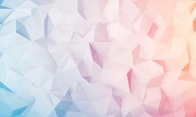 Poster - Abstract triangular background blending soft pastel colors.