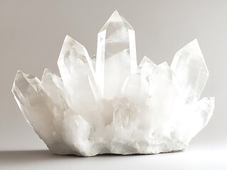 Aufkleber - Elegant cluster of crystal formations highlighting their unique natural beauty : Generative AI