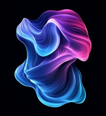 Fototapete - Stunning abstract design featuring vibrant flowing colors creating a mesmerizing visual effect : Generative AI