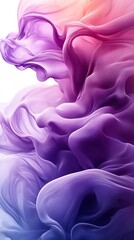 Aufkleber - Stunning purple and pink smoke textures merging in flowing waves creating an artistic display : Generative AI