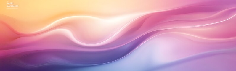 Fototapete - Soft gradients of pink and purple flow seamlessly across the image, creating a serene and dreamy atmosphere.