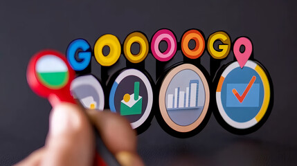 Poster - Digital marketing strategies online environment graphic design business insights creative perspective seo optimization