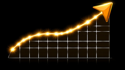 Poster - Business growth trends digital market graph visualization online environment dynamic viewpoint economic concept