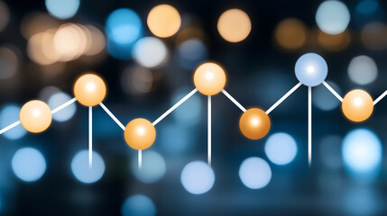 Poster - Analyzing data trends digital environment infographic visualization business insights for professionals