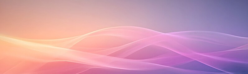 Poster - Soft, flowing waves of pastel colors creating a serene and calming atmosphere.