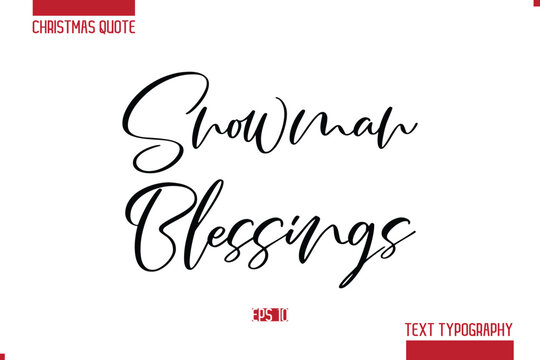 Christmas Saying Modern Text Lettering Typography