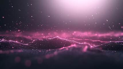 Fototapete - Abstract waves with pink highlights under soft lighting create a dreamy, ethereal atmosphere.