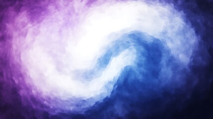 Aufkleber - Swirling cosmic nebula in vibrant purple and blue hues, evoking a sense of mystery and depth.