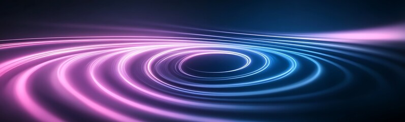 Poster - Vibrant, swirling waves of purple and blue light creating a dynamic visual effect.