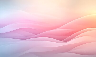 Aufkleber - Soft pastel waves blend harmoniously, creating a serene and dreamy background.