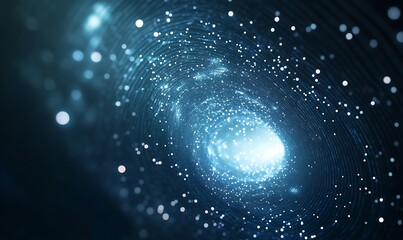 Poster - Cosmic swirl of stars and light in a mesmerizing galaxy formation.