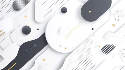 Fototapete - Abstract design showcase intricate by contrasting monochrome textured, white pattern forming modern  geometric pattern, Floral seamless pattern with circles for wallpaper and web banner.