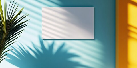 Aufkleber - Contemporary Healthcare Signage Mockup Warm White Textured Drywall and Soft Shadows in Professional Clinic Setting for Patient Engagement Strategies