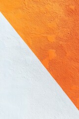 Poster - Modern Abstract Office Wall Art Vibrant Orange and White Textured Canvas for Contemporary Workspace Design - Creative Business Ambiance and Aesthetic Statement Piece