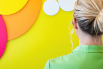 Aufkleber - Lime Green Aesthetic in Healthcare Design Vibrant Reception Area with Contemporary Signage and Uniforms - Enhancing Patient Experience and Youth Engagement