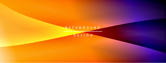 Fototapete - Bright rainbow style color gradient with curve round shape line background. Vector Illustration For Wallpaper, Banner, Illustration, landing page