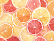 © Wittawit - Fresh citrus slices in vibrant colors create refreshing and appetizing display. juicy oranges, lemons, and grapefruits are perfect for summer vibes and healthy snacking