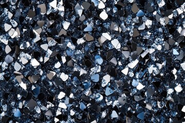 Poster - Glittering particles create a sparkling gray texture perfect for artistic designs and backgrounds, Glittering Particles Gray