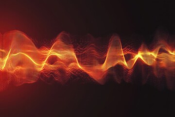 Poster - Dynamic abstract waveform pattern in vibrant hues with seamless design for artistic visual appeal, Abstract Waveform Seamless