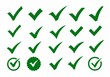 © Ahmad - Collection of Green Check Marks:  Approval, Confirmation,  Success Symbols