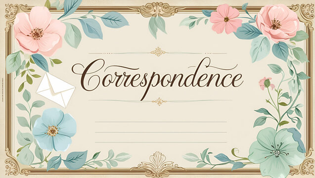hand drawn watercolor bouqet  text desing for card ai genrative