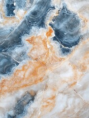 Aufkleber - Natural Stone Marble Surface with Intricate Patterns and Textures for Interior Design and Home Decor : Generative AI