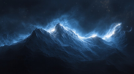 Wall Mural - A vibrant digital artwork showcasing a 360-degree cosmic nebula, symbolizing infinity, exploration, and the mysteries of the universe, with swirling colors and glowing celestial elements