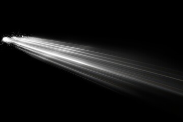 Poster - Dynamic diagonal lens flare effect on a black background for creative projects, Diagonal Moving lens flare effect on black background