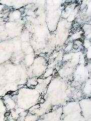 Aufkleber - Elegant White Marble Texture with Beautiful Grey Veins Perfect for Interior Design and Home Decor : Generative AI